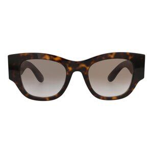 Alexander McQueen Womens Square/Rectangle Havana Havana Brown Fashion Designer